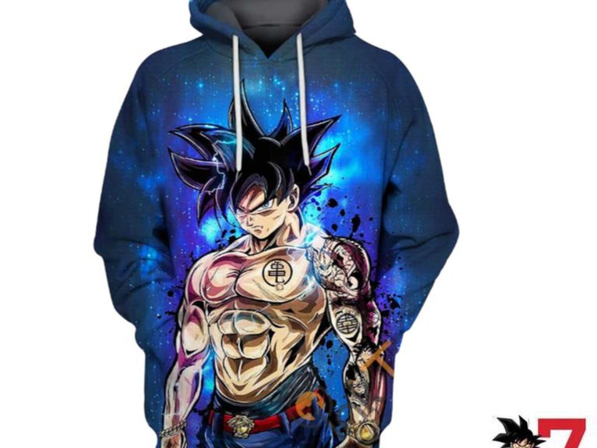 Dragon Ball Z Ultra Instinct Split Hoodie Goku Angry Hoodie OFFICIAL DragonBallStore.us