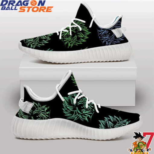 Yeezy Shoes Dragon Ball Z Neon Legendary Broly Pattern