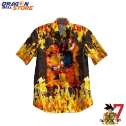 Dragon Ball Son Goku Fire Hawaiian Shirt