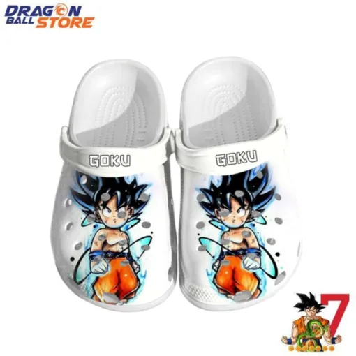 Goku Child White Color Crocs Clog