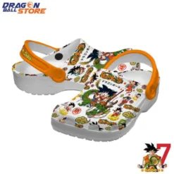 Son Goku Ride Shenlong White Crocs Clog