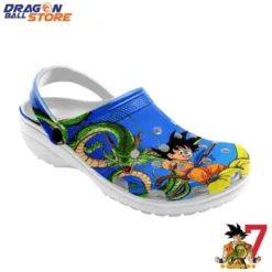 Son Goku and Shenlong Blue Color Crocs Clog